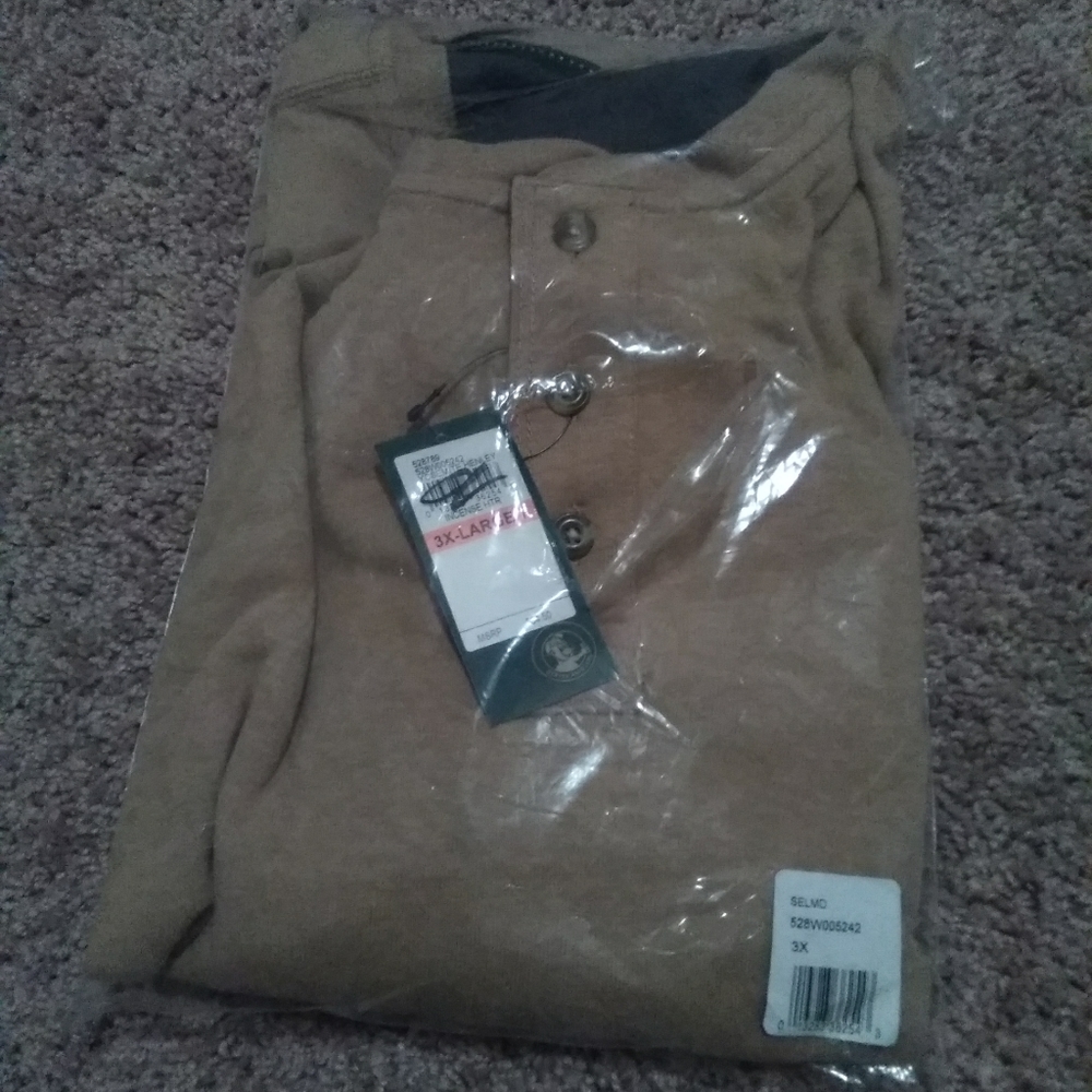Dam Good Yosemite Henley Shirt size 3x-large T